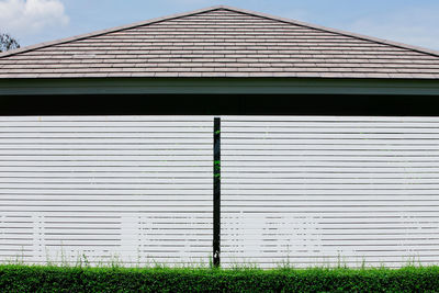 Low angle view of building against sky