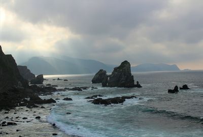 Scenic view of sea against sky