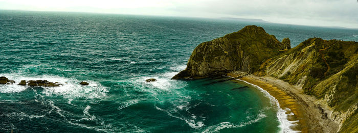 Panoramic view of sea against sky