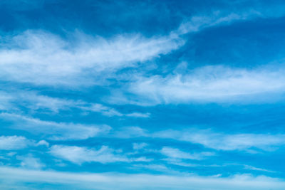 Low angle view of clouds in sky