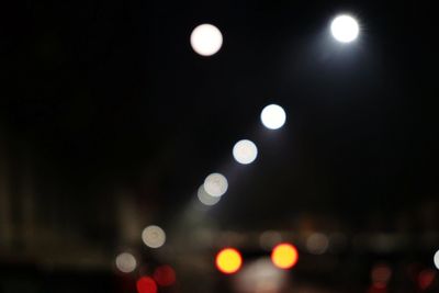 Defocused lights at night