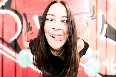 Portrait of a smiling young woman