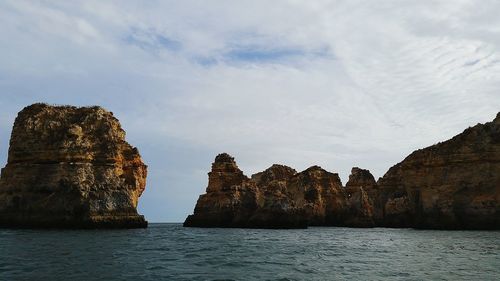 Scenic view of rock formations