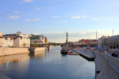 View of buildings at waterfront
