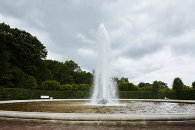 View of fountain against sky