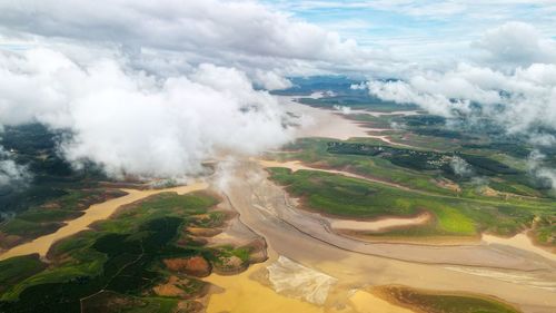 Scenic view of landscape against sky