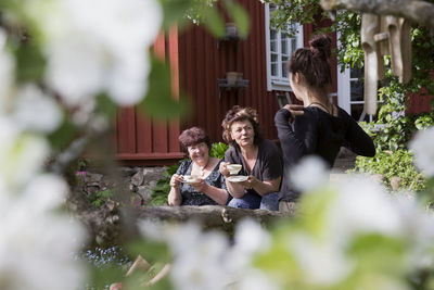 Women in garden