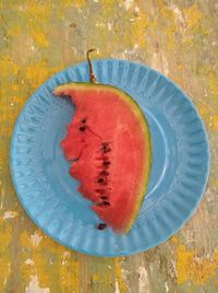 Close-up of strawberry on table