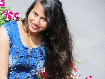 Portrait of a smiling young woman