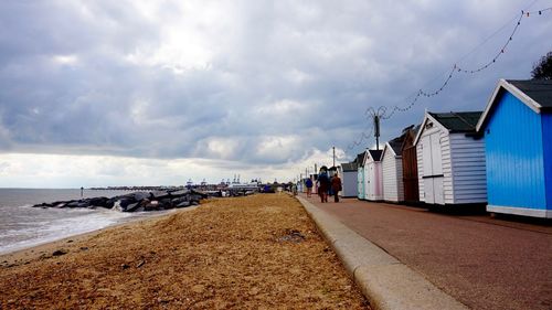 Panoramic view of beach against sky