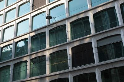 Low angle view of modern building in city