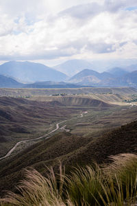 Mendoza andes mountains in argentina