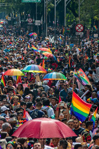 Group of people at music festival