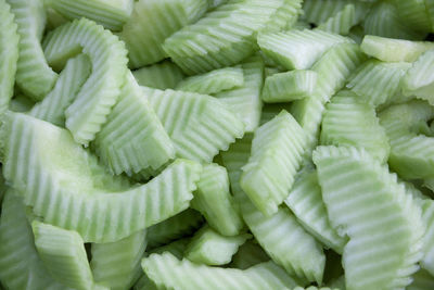 Full frame shot of chopped vegetables