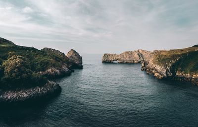 Scenic view of calm sea against sky