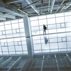 Low angle view of modern building