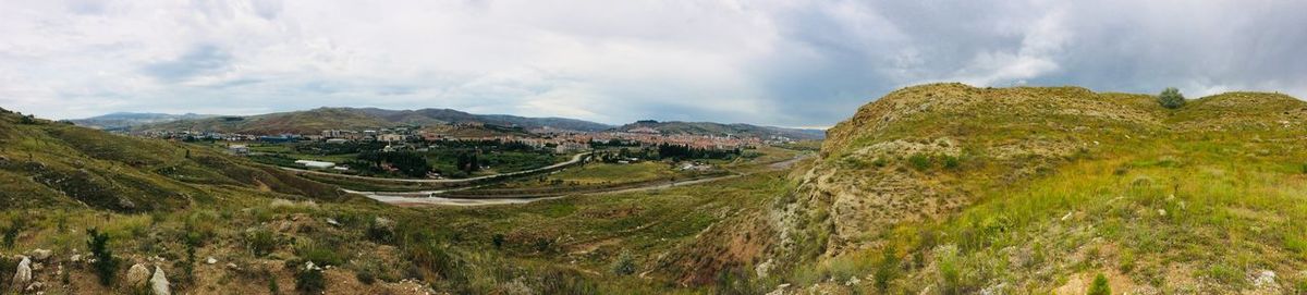 Panoramic view of landscape against sky