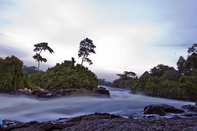 Long exposure shot of hypoxia rapid on the white nile