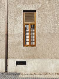 Window on wall of building