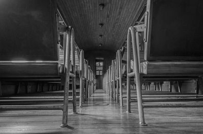 Interior of abandoned building