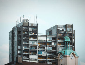 Low angle view of buildings against sky