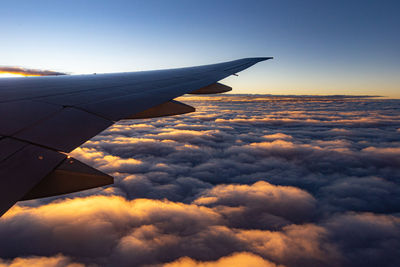 Scenic view of cloudscape against sky during sunset