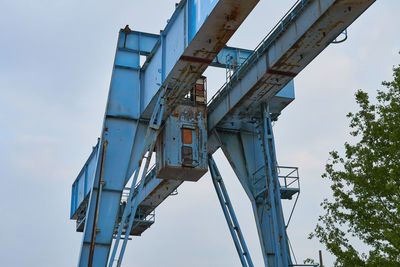 Low angle view of bridge against sky