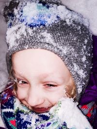 Close-up portrait of young woman