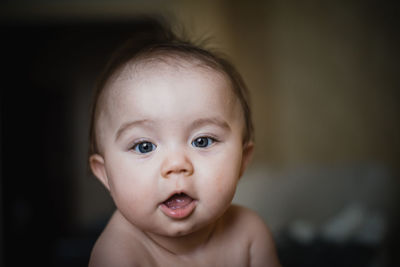 Portrait of cute baby