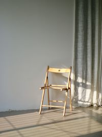 Chair on table at home