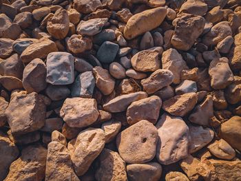 Full frame shot of stones