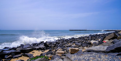 Scenic view of sea against sky