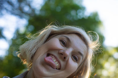 Close-up of young woman