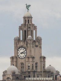 Low angle view of clock tower