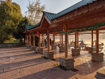 View of temple building against sky