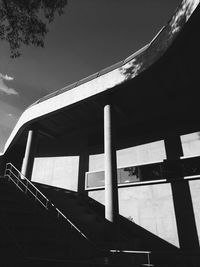 Low angle view of bridge against sky