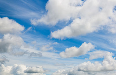 Low angle view of clouds in sky