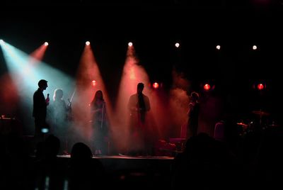 Group of people at music concert