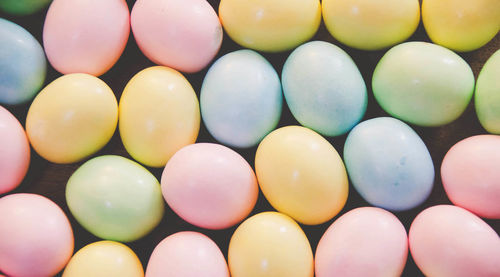 Full frame shot of colorful easter eggs