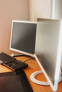 Laptop on table