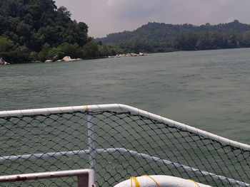 Scenic view of river against sky