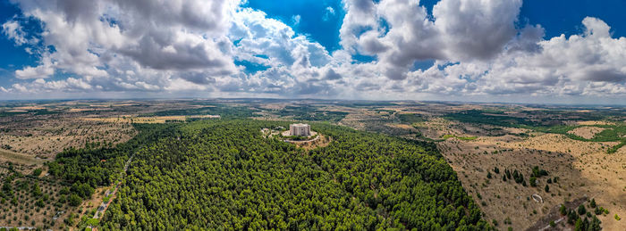 Castel del monte aerial view, unesco heritage from above, apulia