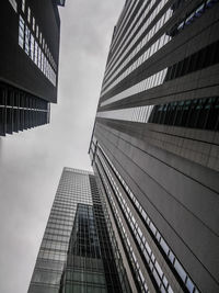 Low angle view of modern building against sky