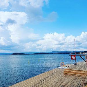 Scenic view of sea against sky