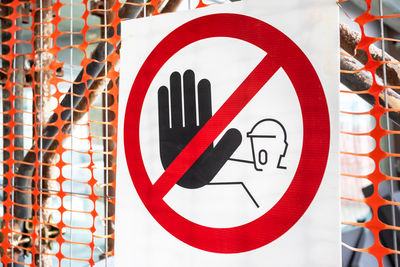 Close-up of text on wall