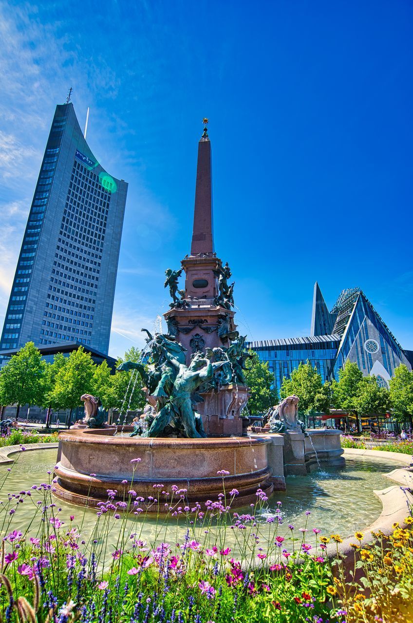 VIEW OF TEMPLE AGAINST BUILDINGS