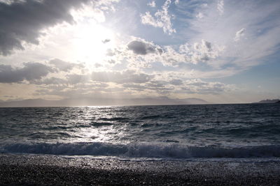 Scenic view of sea against sky