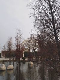 Scenic view of river against sky