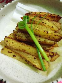 Close-up of food in plate