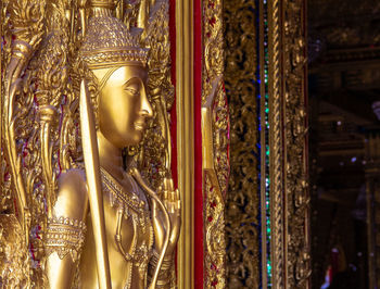 Statue of buddha in temple